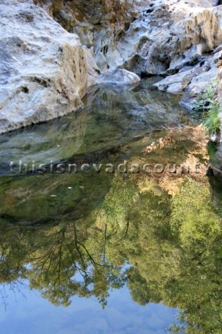 Reflections in Rush Creek, Independence Trail