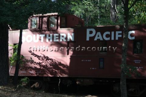 Rail car at the Nevada County Traction Company