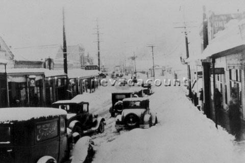 Main St in Snow